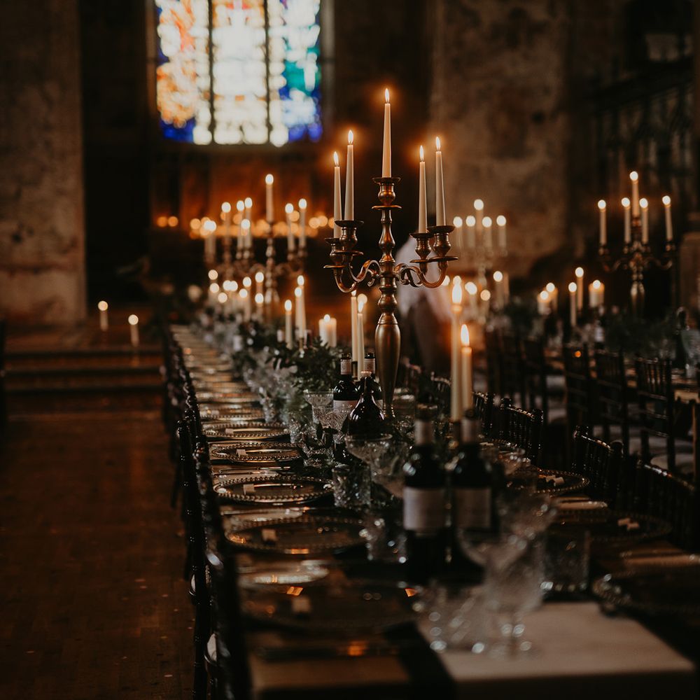 moody-candleabras-for-wedding-breakfast