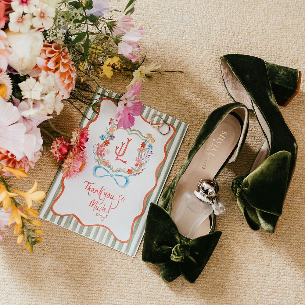 green-velvet-bridal-shoes-with-block-heel