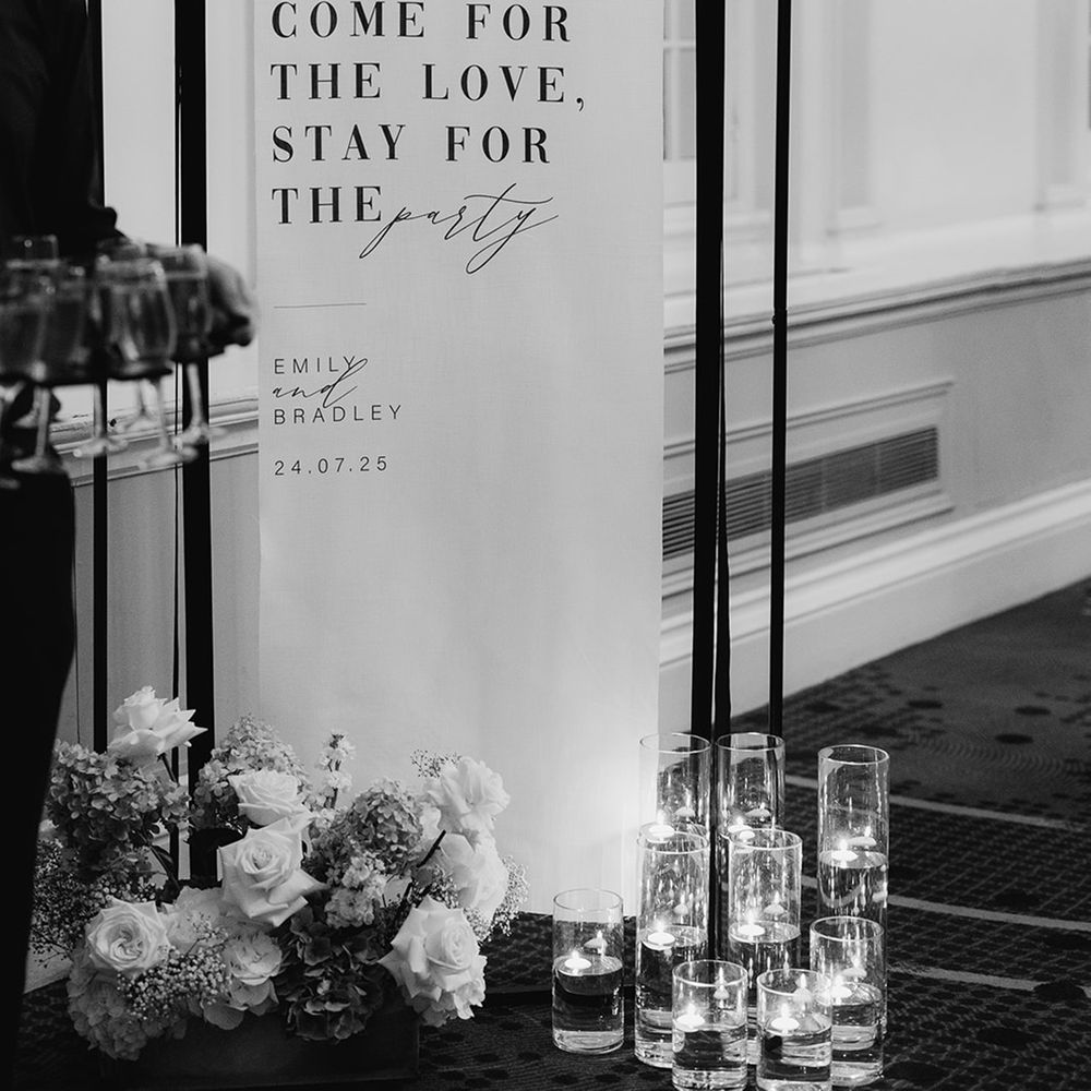 fabric-wedding-signage