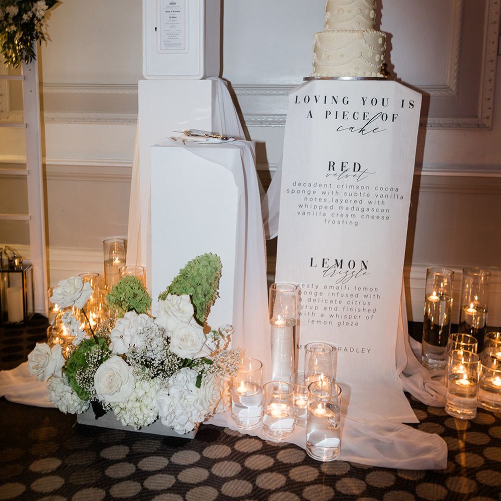 white-post-box-with-wedding-cake-decorations