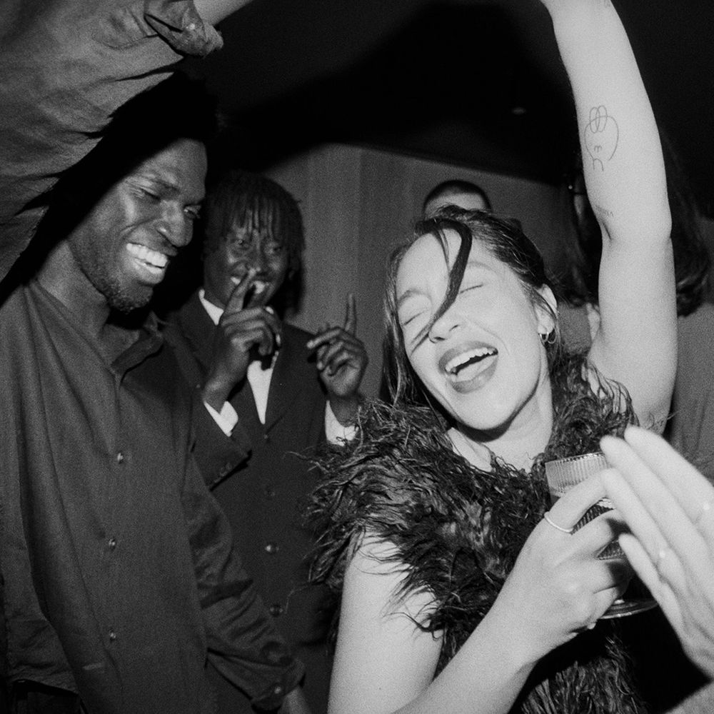 Wedding guests dancing at celebration organised using Gather