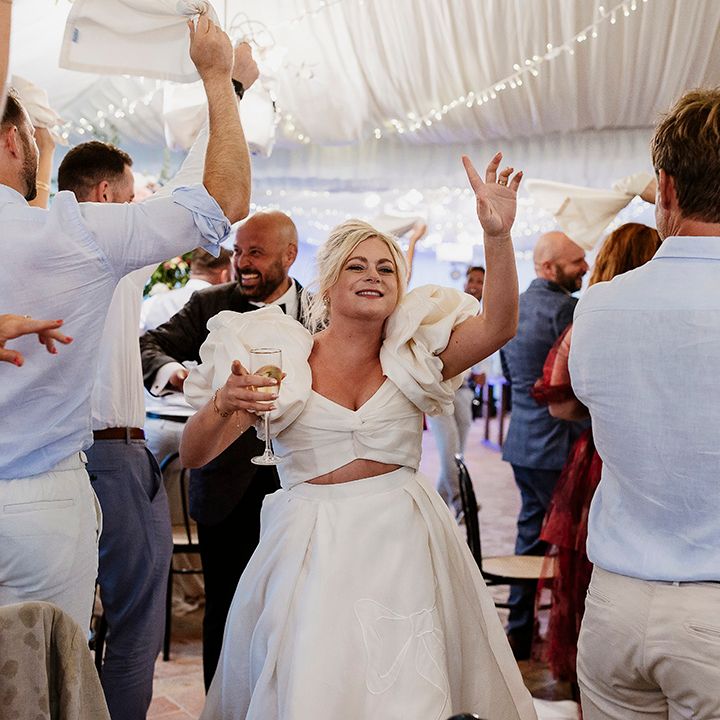 bride-and-groom-entrance-to-wedding-breakfast