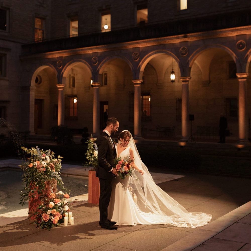 Boston Public Library wedding 