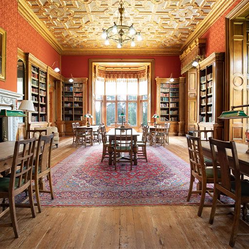 Westonbirt House library room
