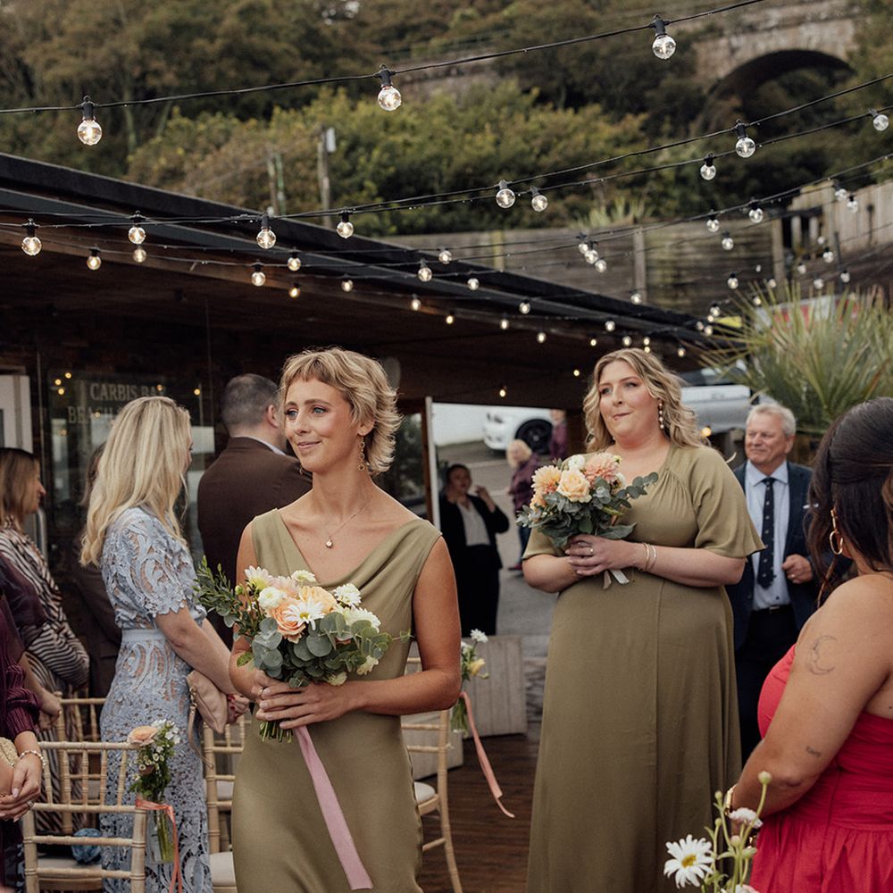 bridesmaids-walk-down-the-aisle