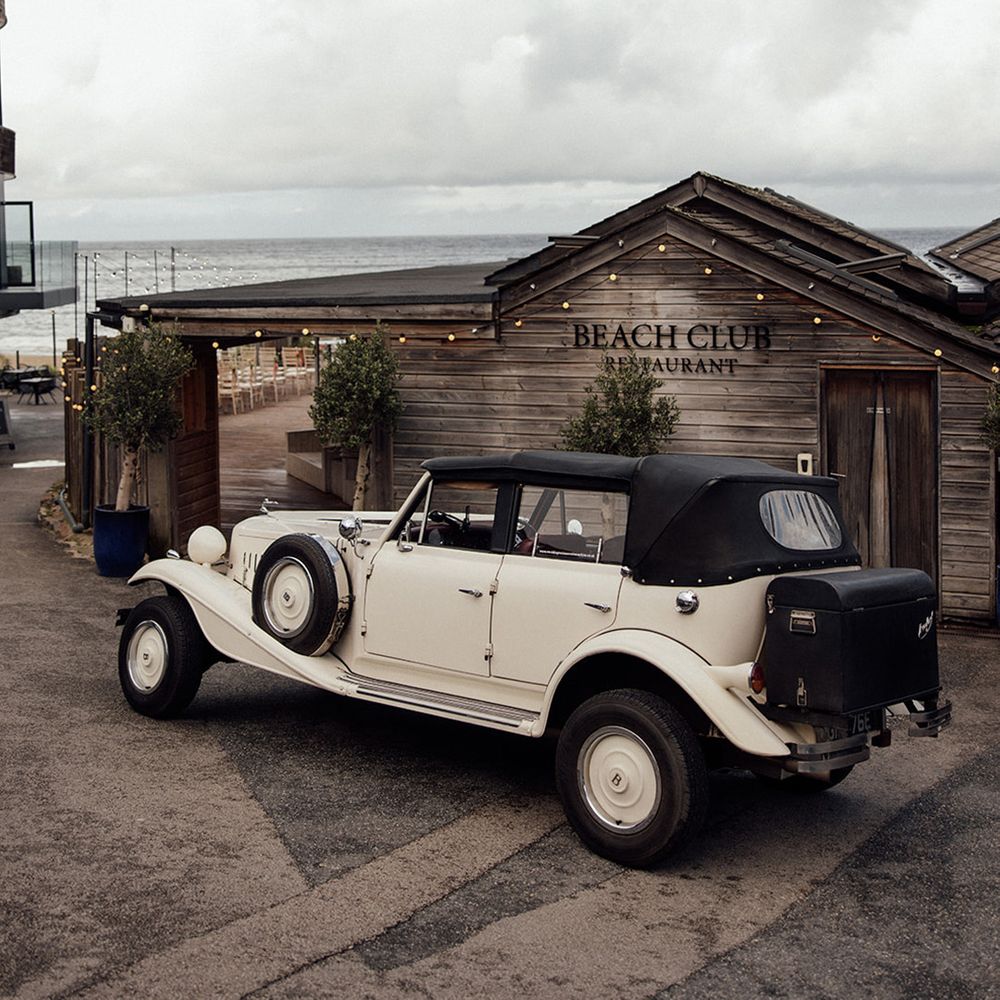 Vintage Bentley wedding car