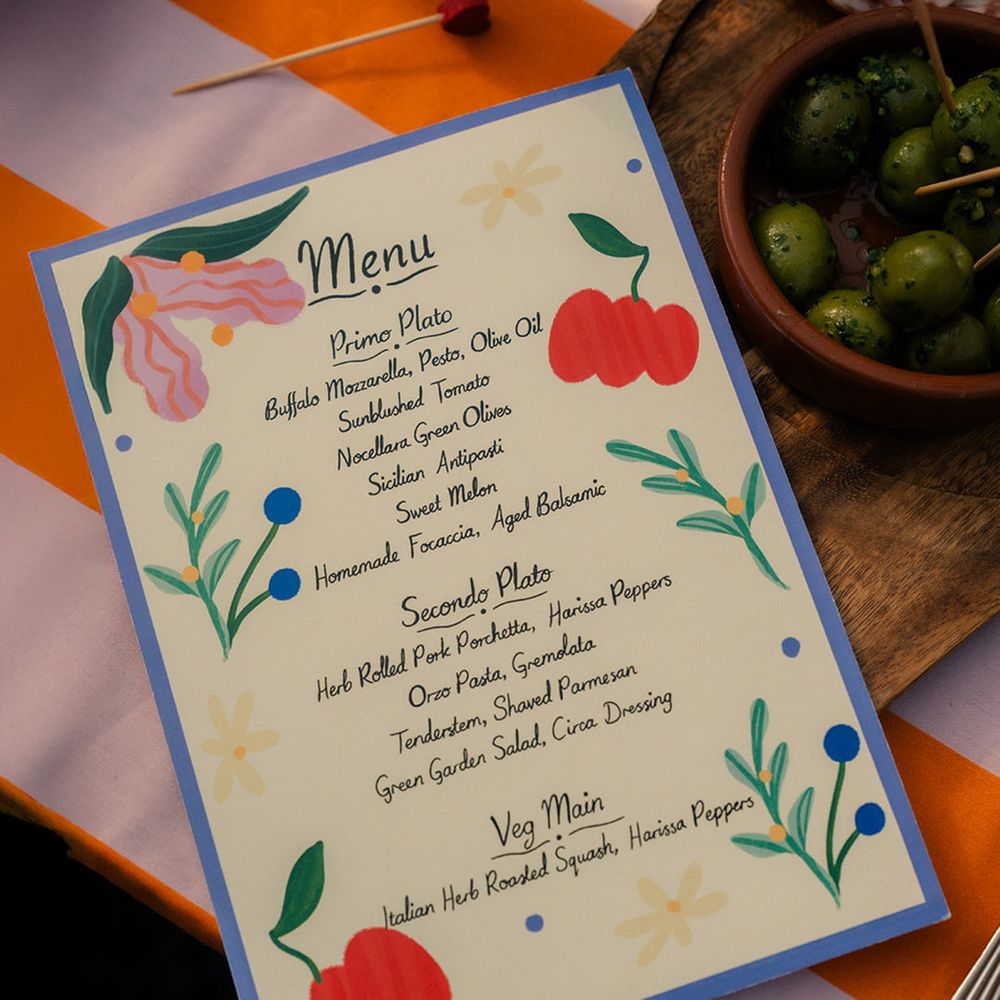 wedding-menu