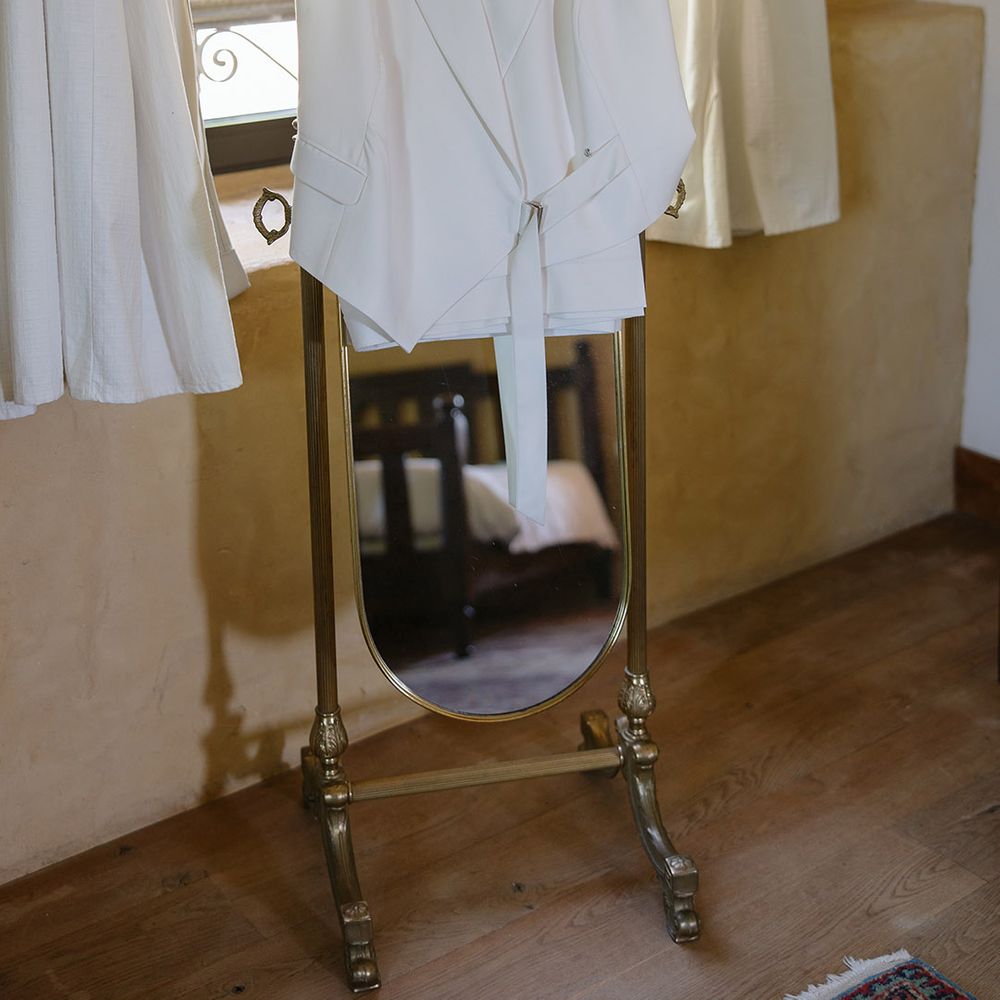 Bespoke white bridal waistcoat