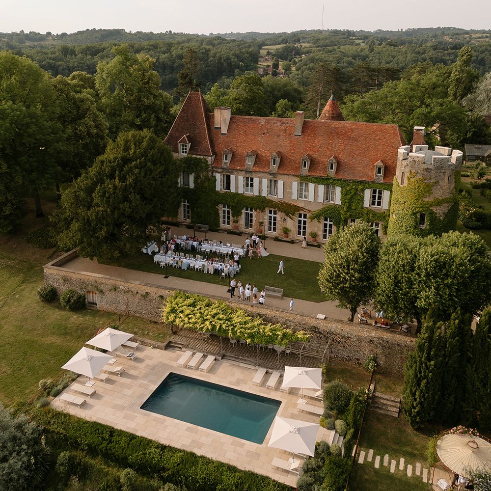 Domaine de Cazenac wedding venue with pool