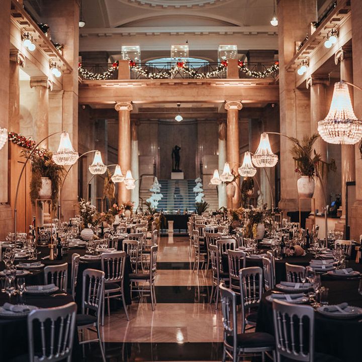 Strawberry Maple wedding stylist at museum wedding 