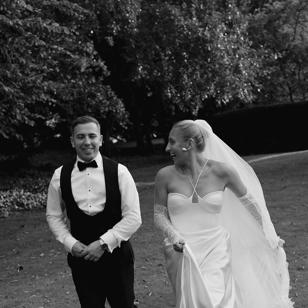 Black and white candid couple portraits 