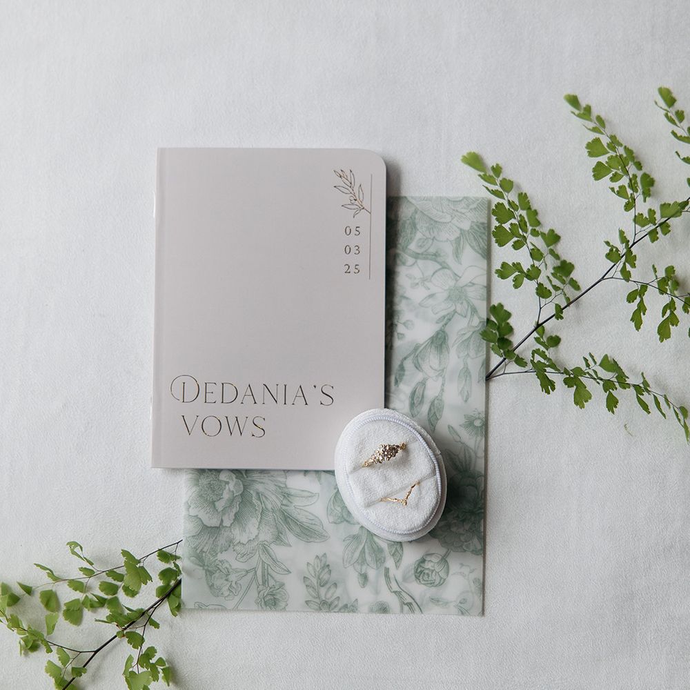 Vow booklet for bride 