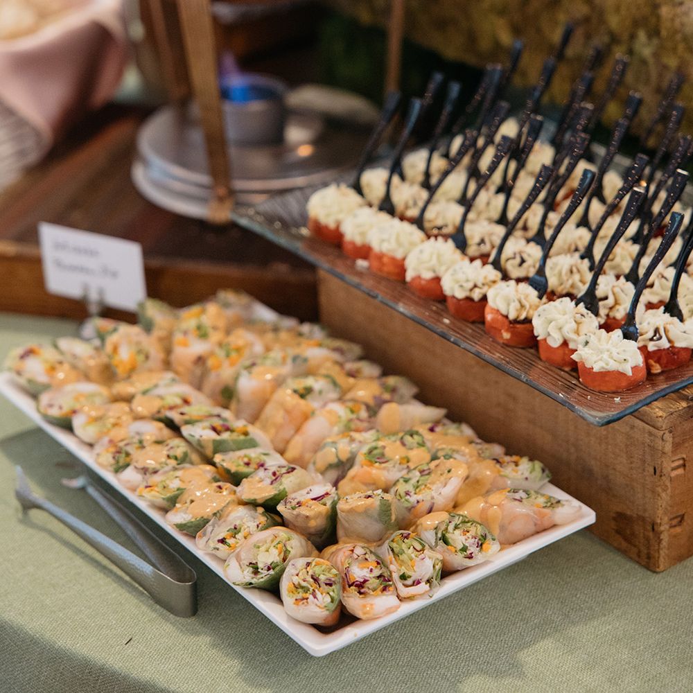 Wedding canapes 