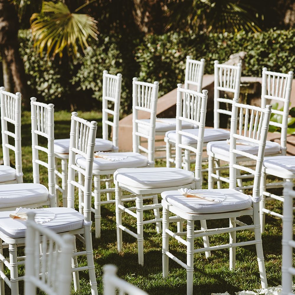 Wedding ceremony outdoor seating 