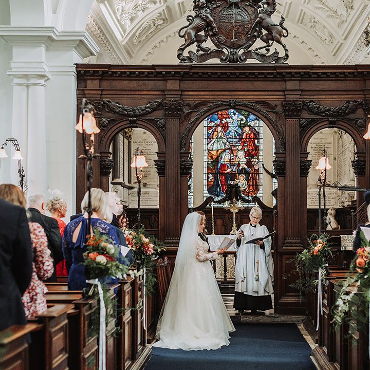 Traditional church wedding 