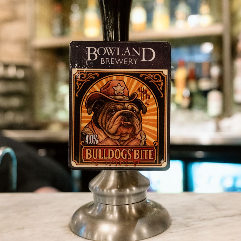 bowland brewery bulldogs bite beer tap