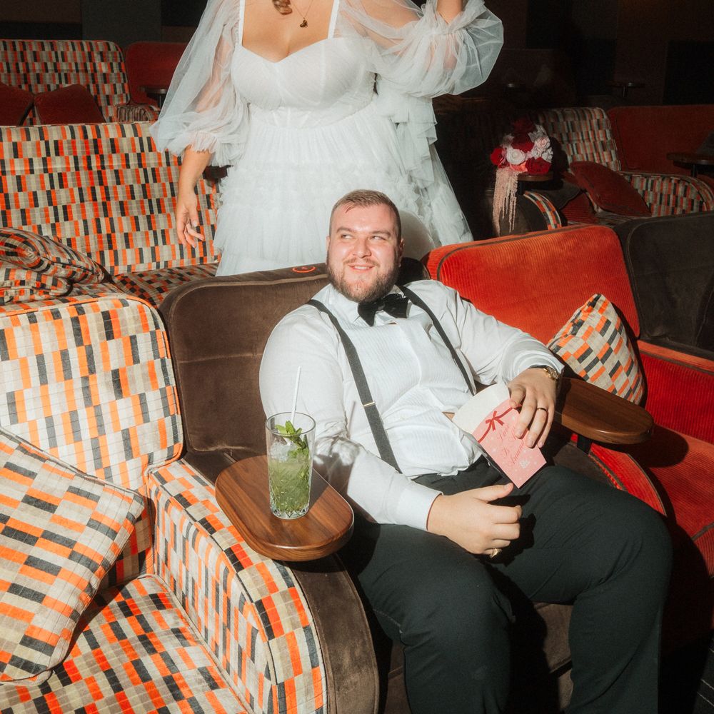 vintage cinema married couple