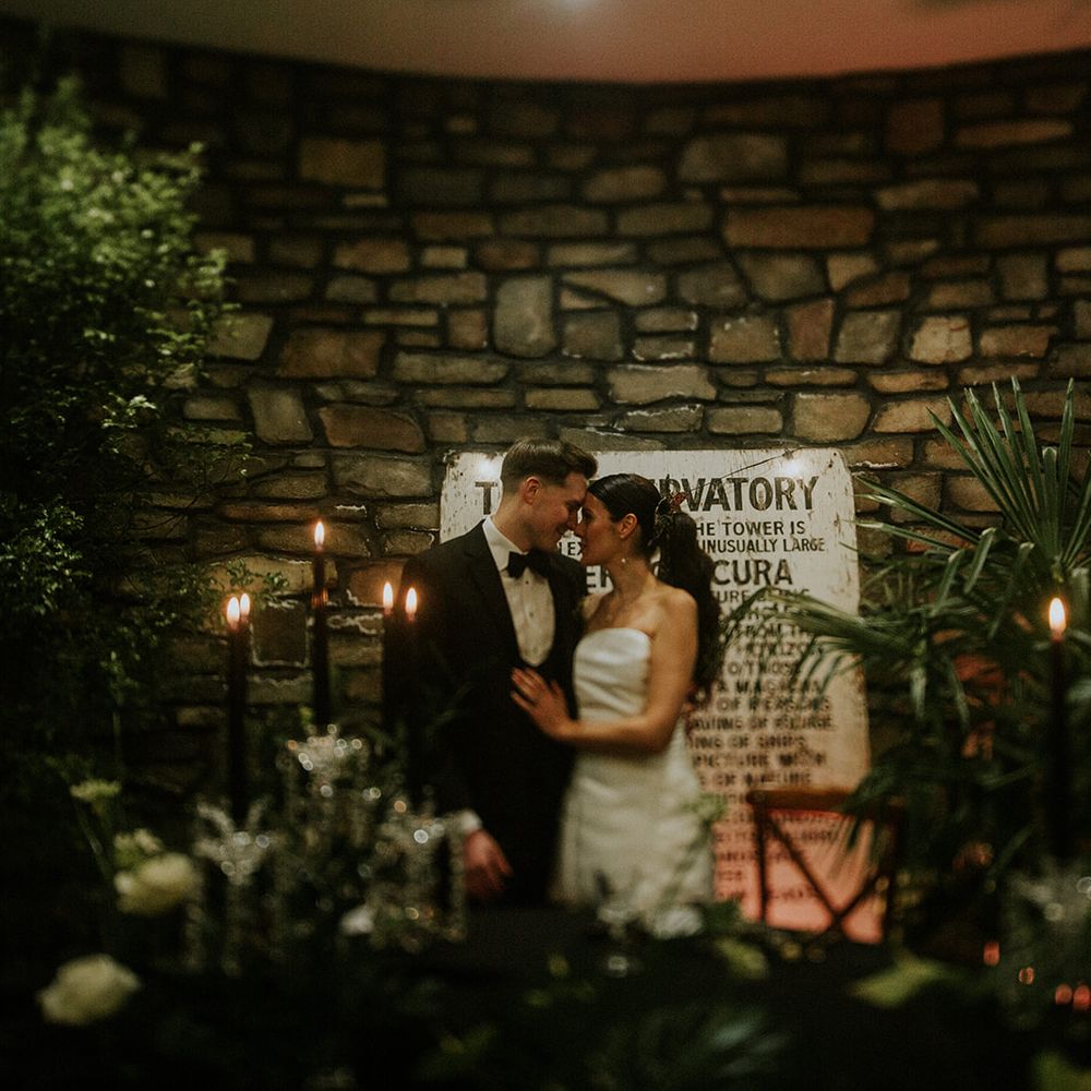 the observatory botanical wedding reception decor