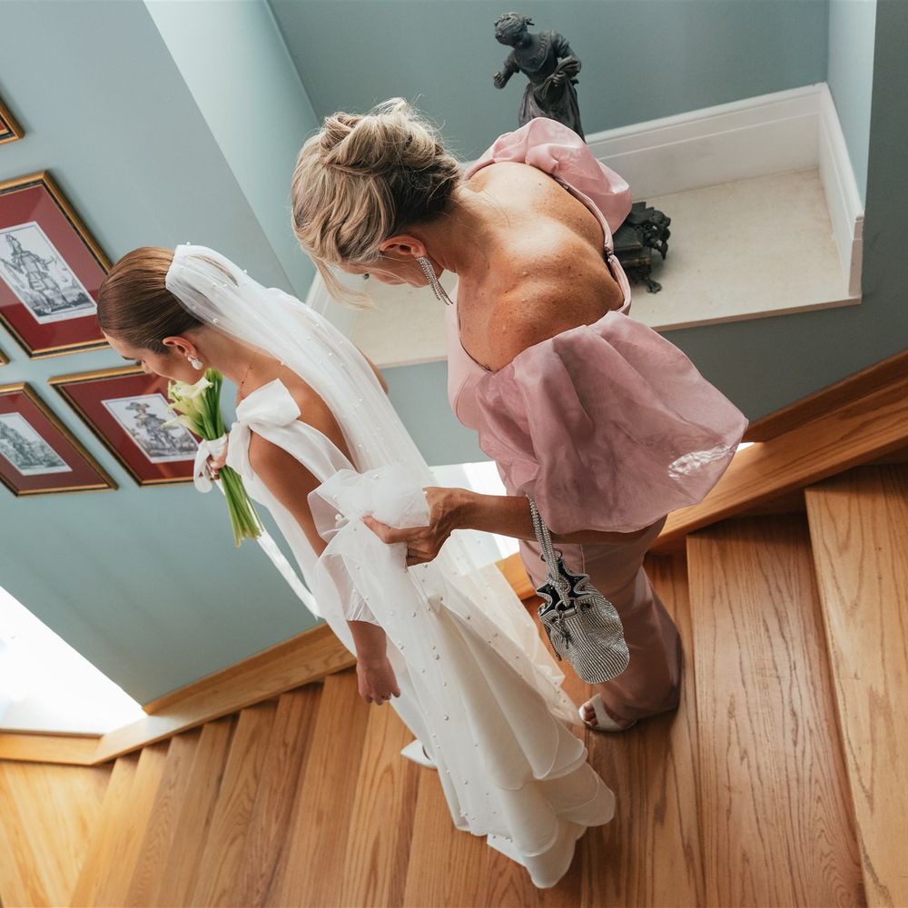 bride ready heading to ceremony