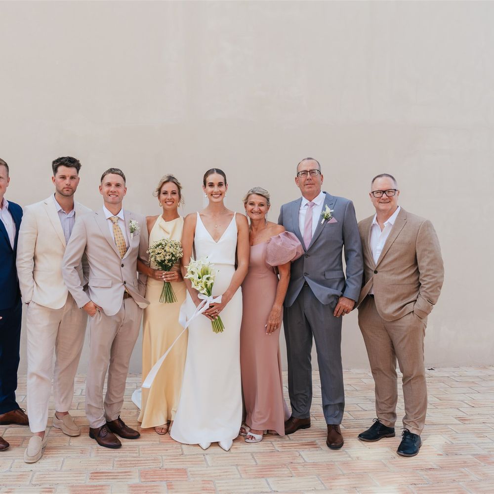 family wedding photos