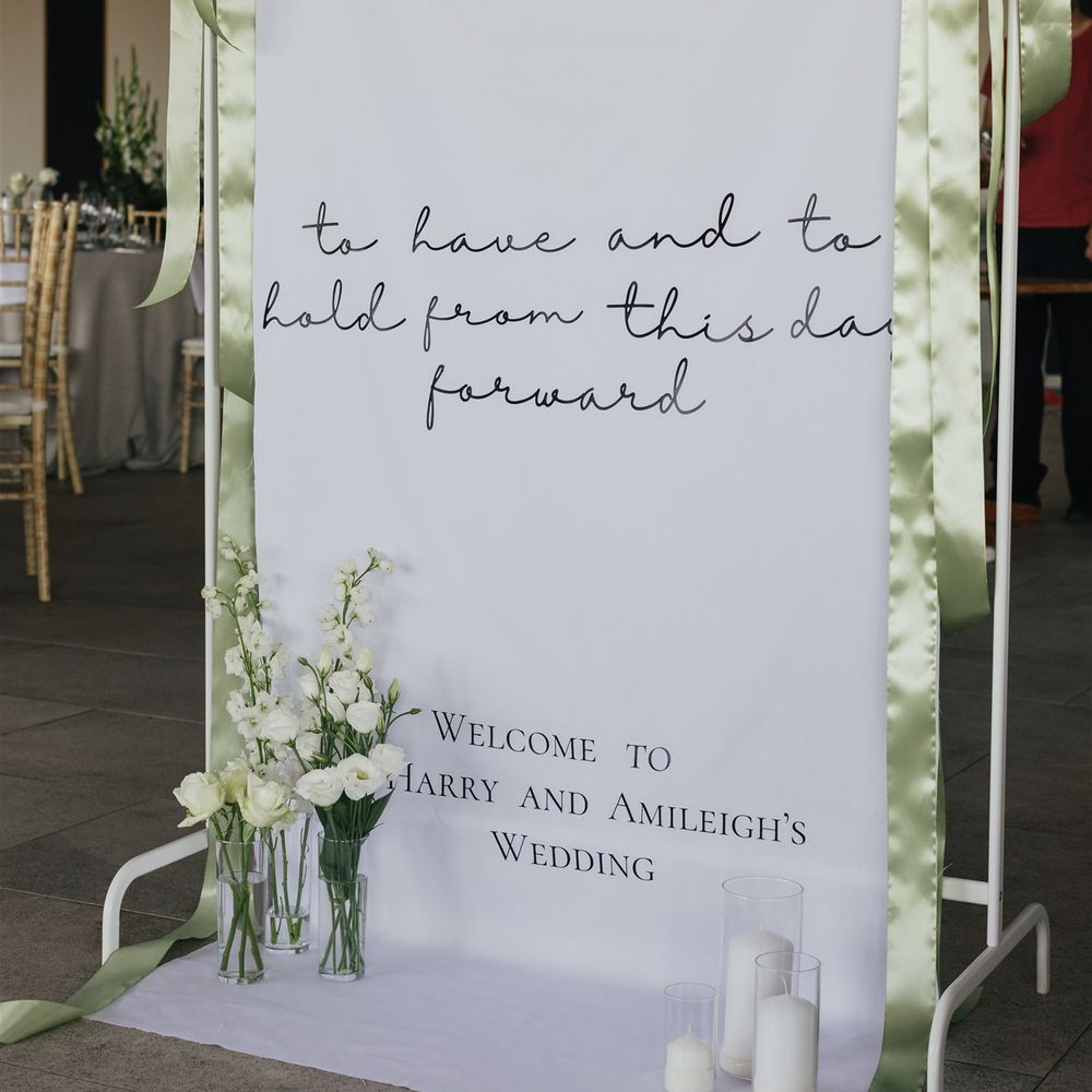 to have and to hold wedding signage