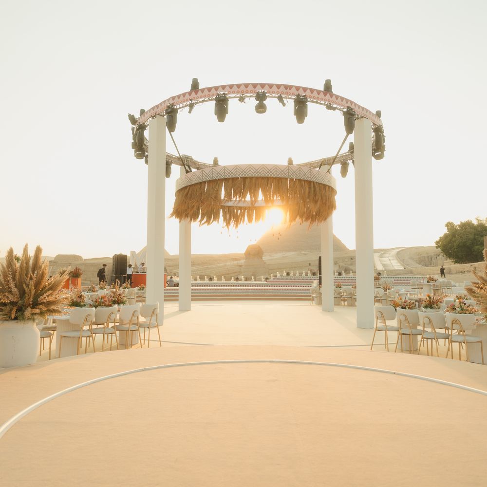 pyramids of giza wedding reception ready