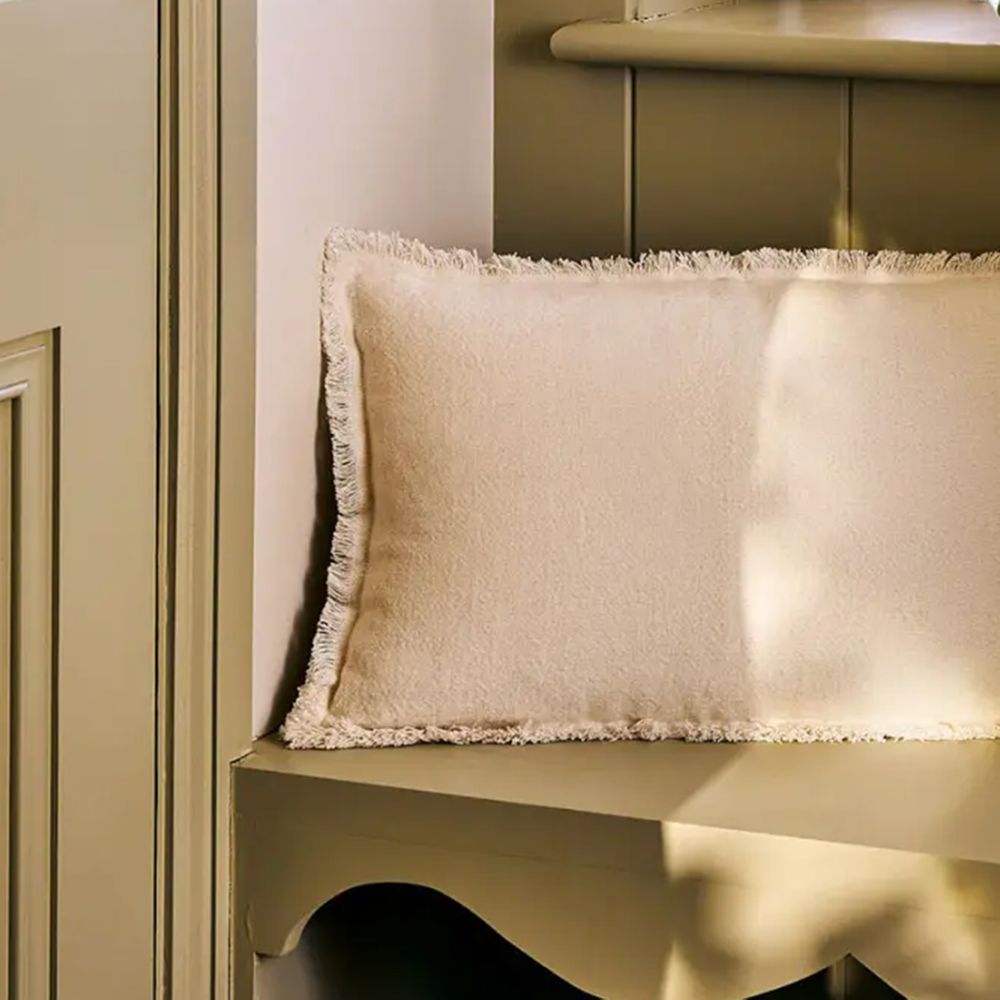 Garden Trading Saddlewood Cushion Ivory