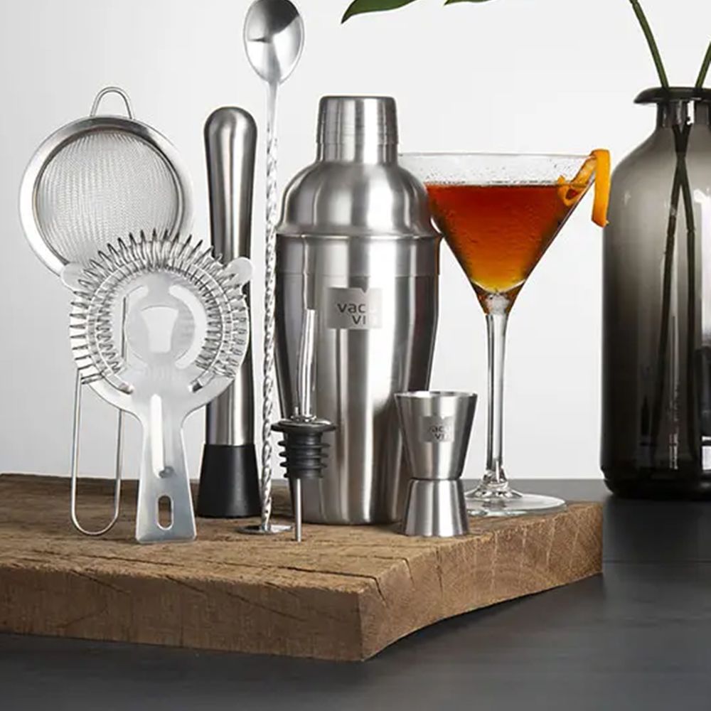Vacu Vin 7 Piece Cocktail Set Steel