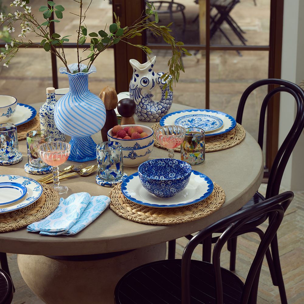 The Wedding Shop Gift List Giveaway Blue Tableware