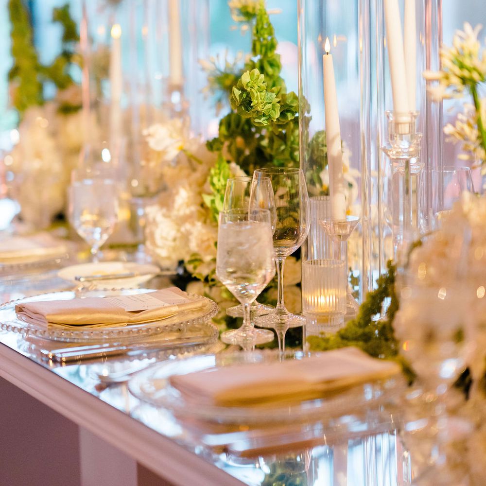 glass candle elegant table decor