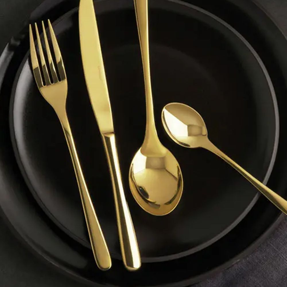 Sambonet Taste 24 Piece Cutlery Set, Gold