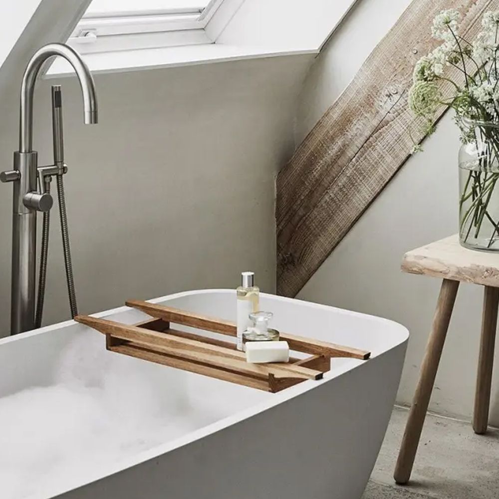The White Company Wooden Bath Tiny, Oak