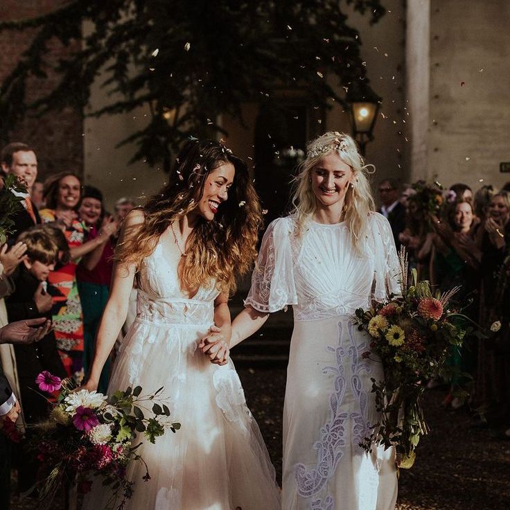 LGBTQIA+ Aswarby Rectory Wedding With Pre-Loved Wedding Dress