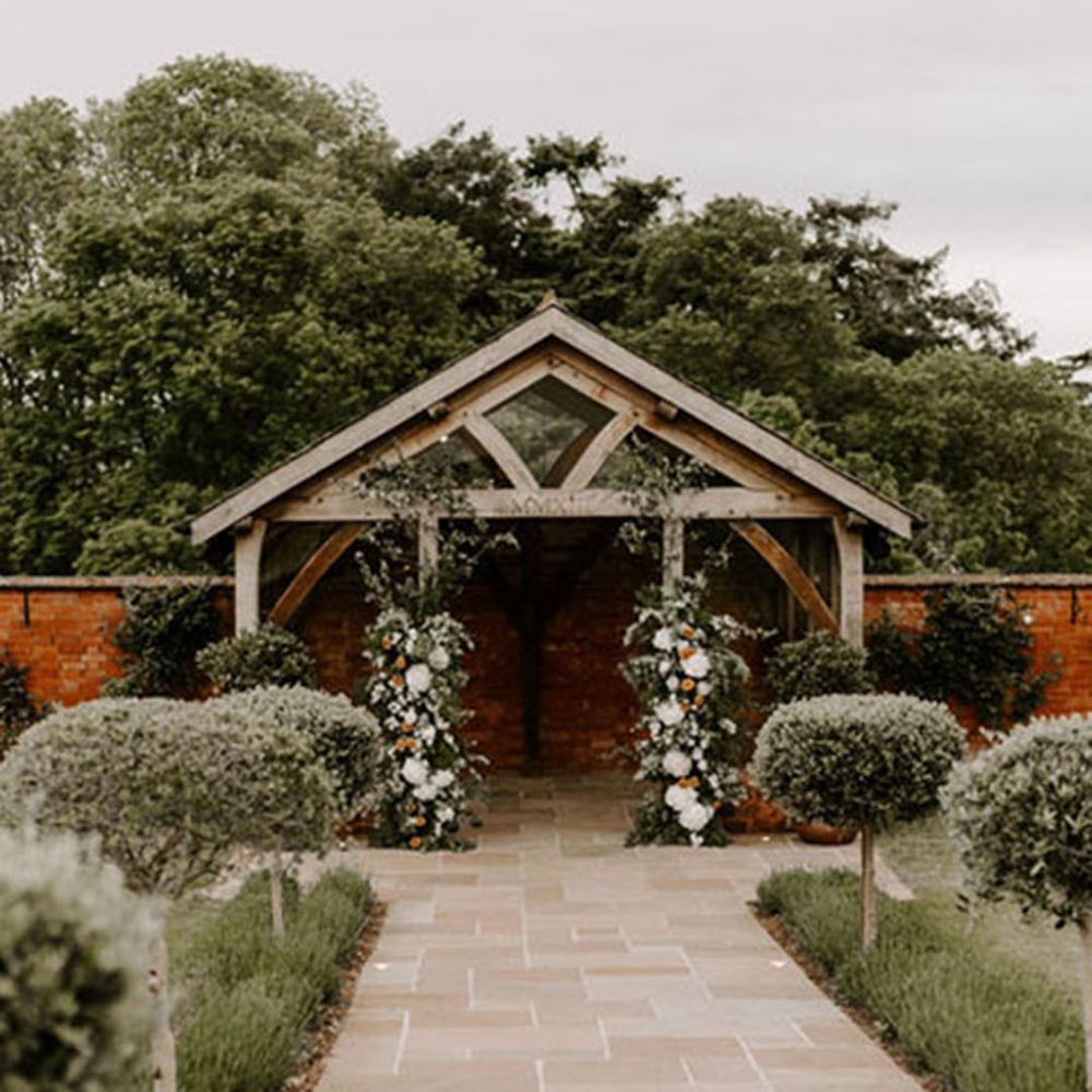 Upton Barn walled garden 
