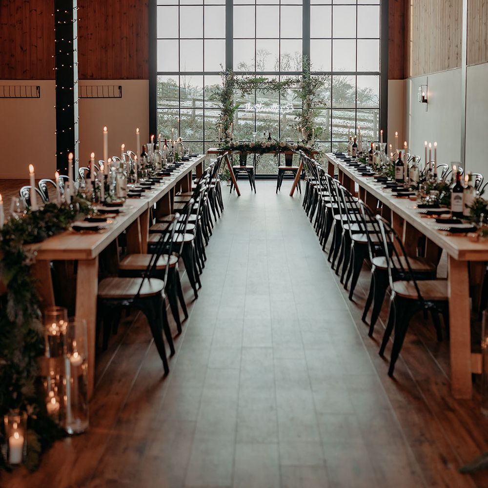 Modern but classic barn wedding venue uk