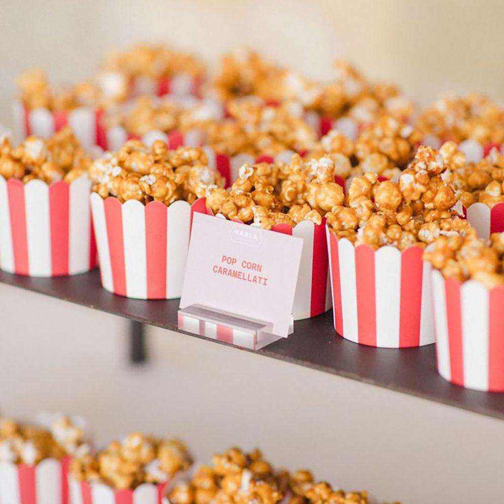 Mini Toffee Popcorn Wedding Favours