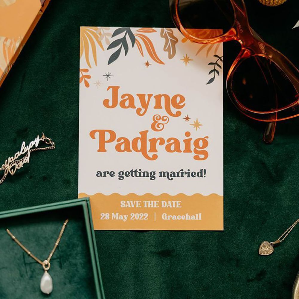 Orange & Green Wedding Stationery