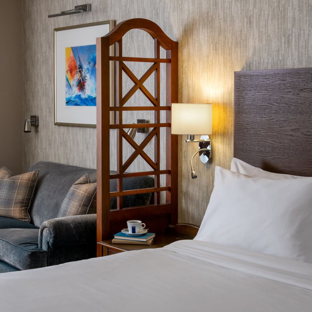 solent hotel and spa bedroom sailing boat artwork