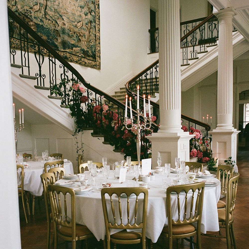 double return staircase dining hall