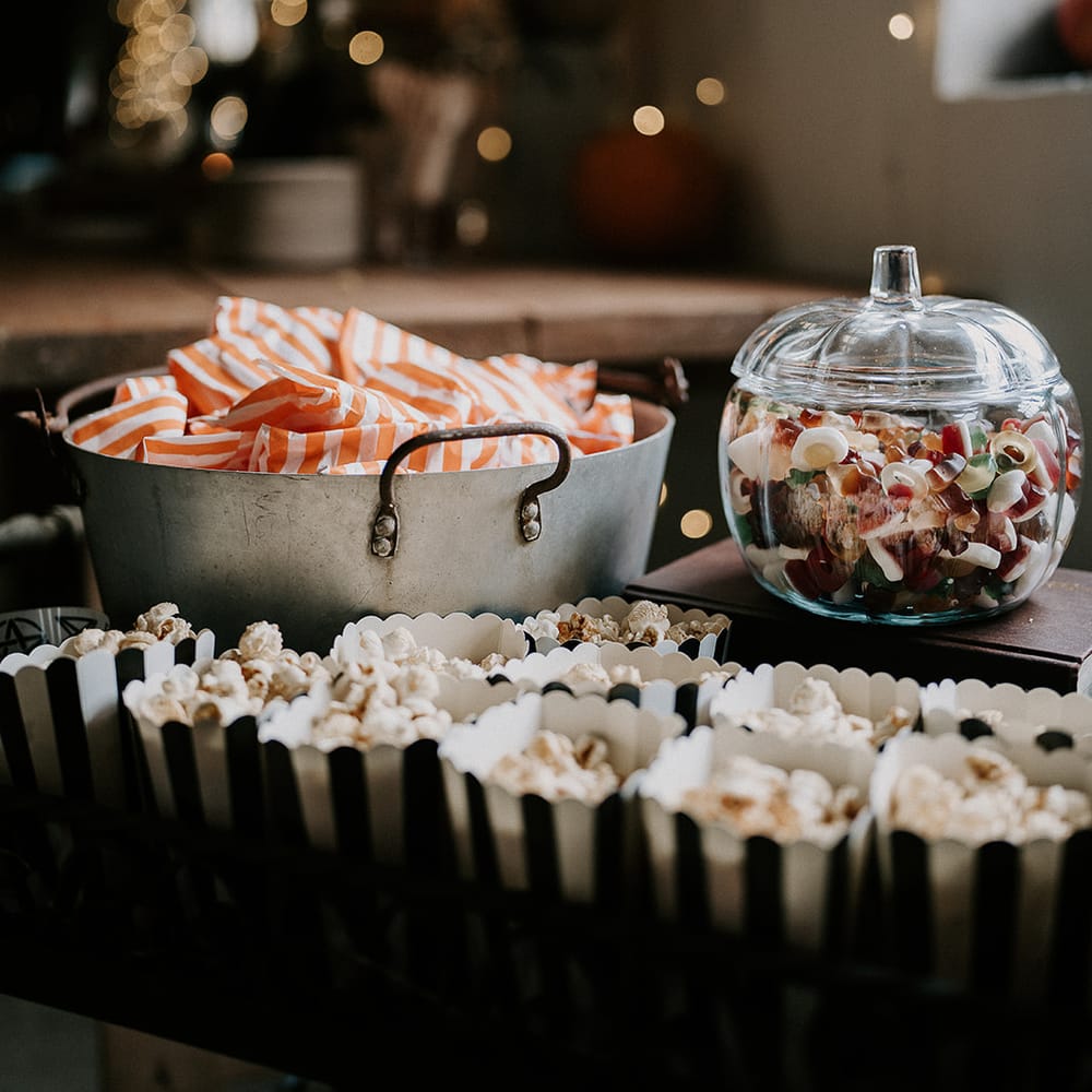 halloween popcorn pumpkin sweet jar
