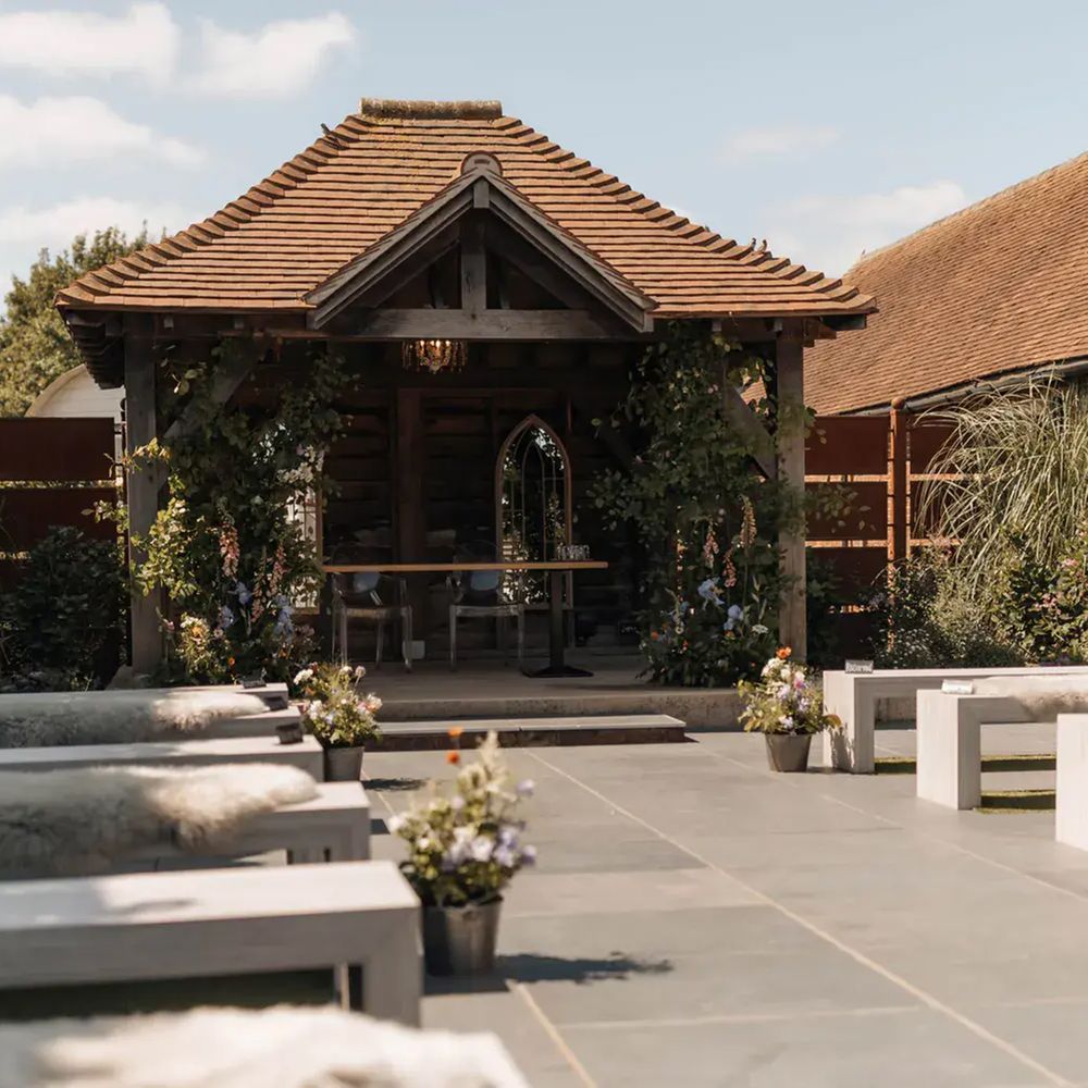 The secret garden in southend barn in best wedding venues in sussex 