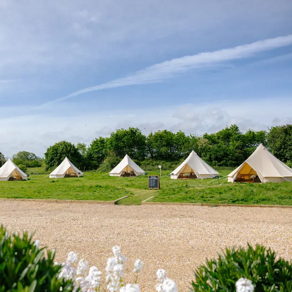 southend barn bell tents for guests in best wedding venues in sussex 