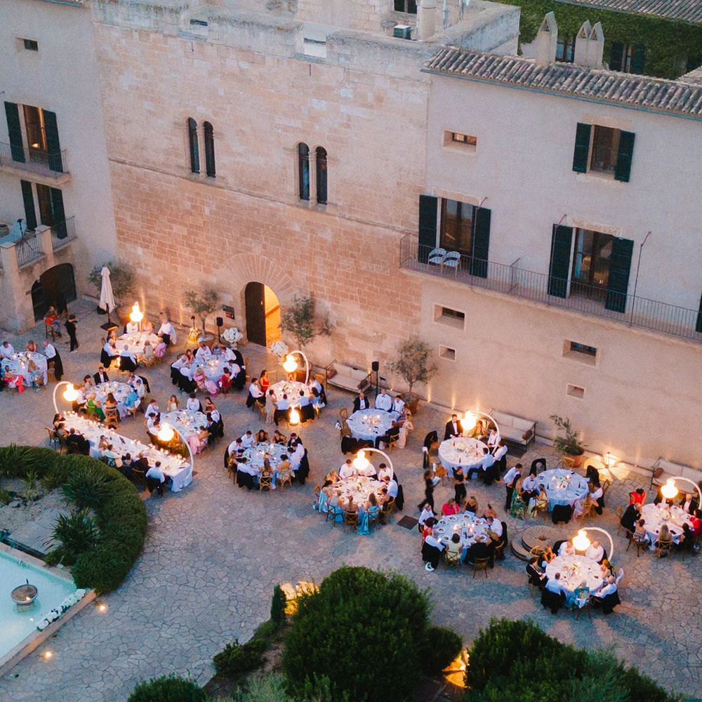 zoetry mallorca courtyard reception aerial view