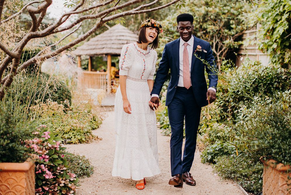 Broderie Anglaise Wedding Dress With Embroidery