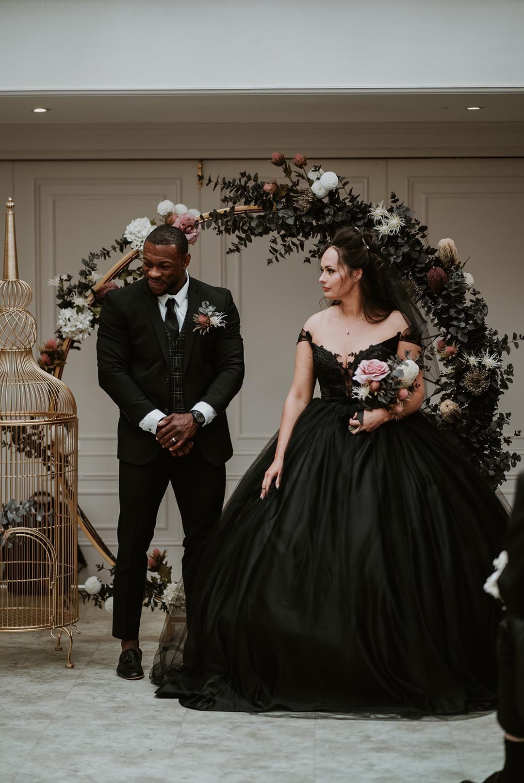 64 Gothic Wedding Ideas & Inspiration With Black Wedding Dresses