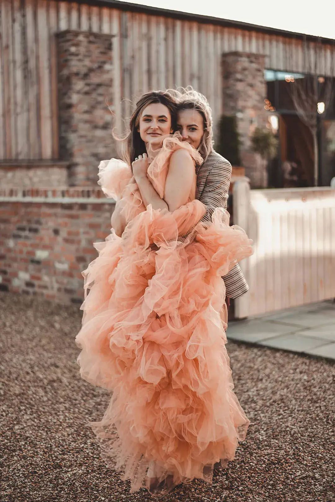 Peach Bridesmaid Dress tulle, Peach Infinity dress, cheapest Peach Convertible Dress, Multiway dress, Peach Gown, Peach Maxi Dress, Bridesmaids,