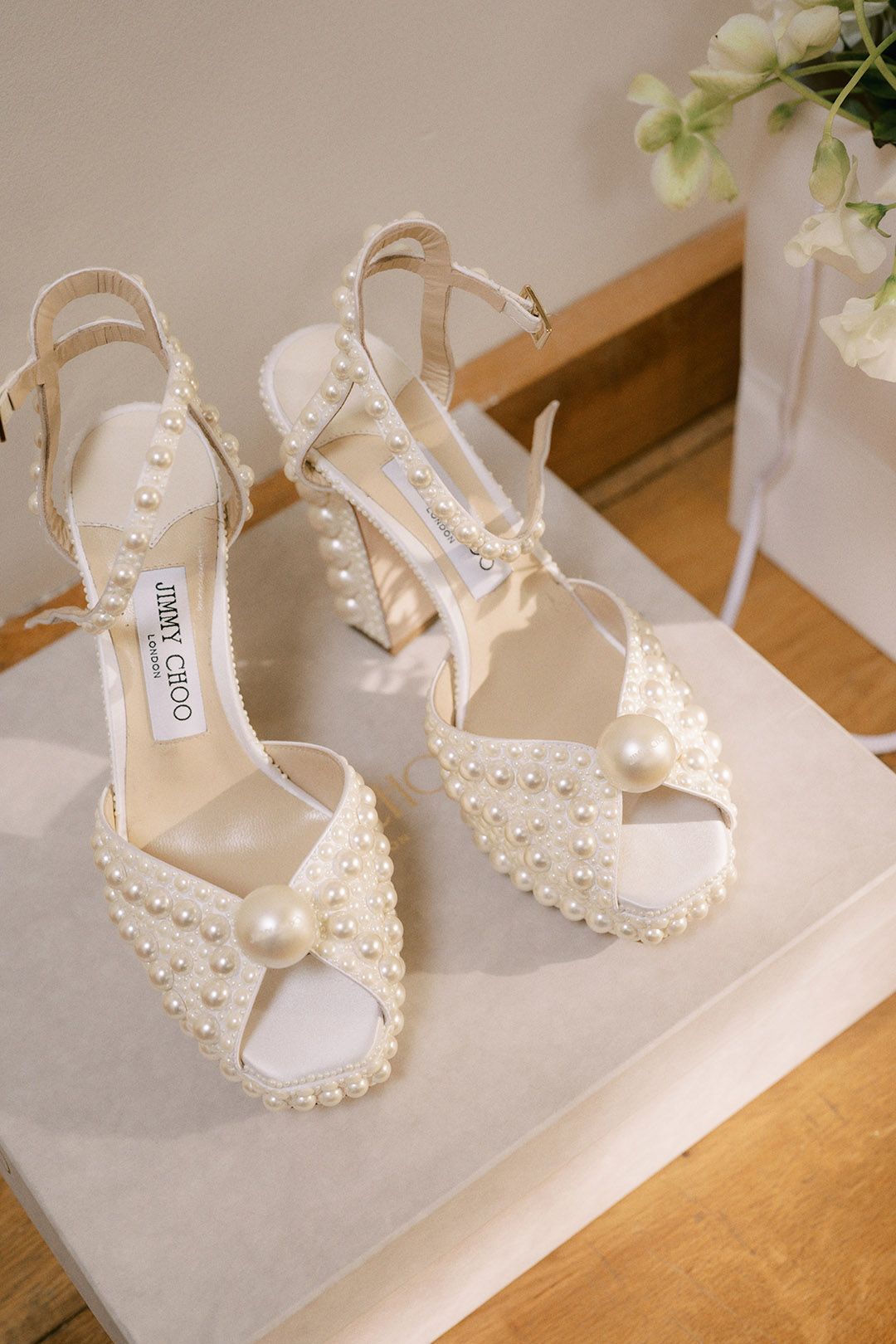 Elegant Jimmy Choo Wedding Shoes with Pearls: The Essence of Bridal Fashion