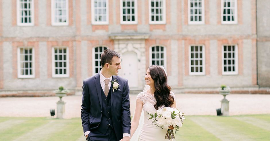 Ardington House Classic Wedding With Pink Satin Bridesmaid Dresses