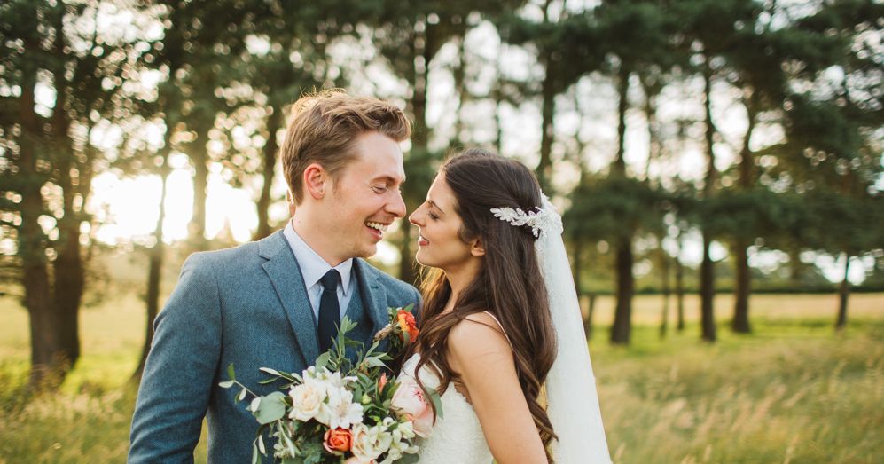 Peach Rustic Tipi Wedding on Heaven Farm with 'Wren' Willowby Gown