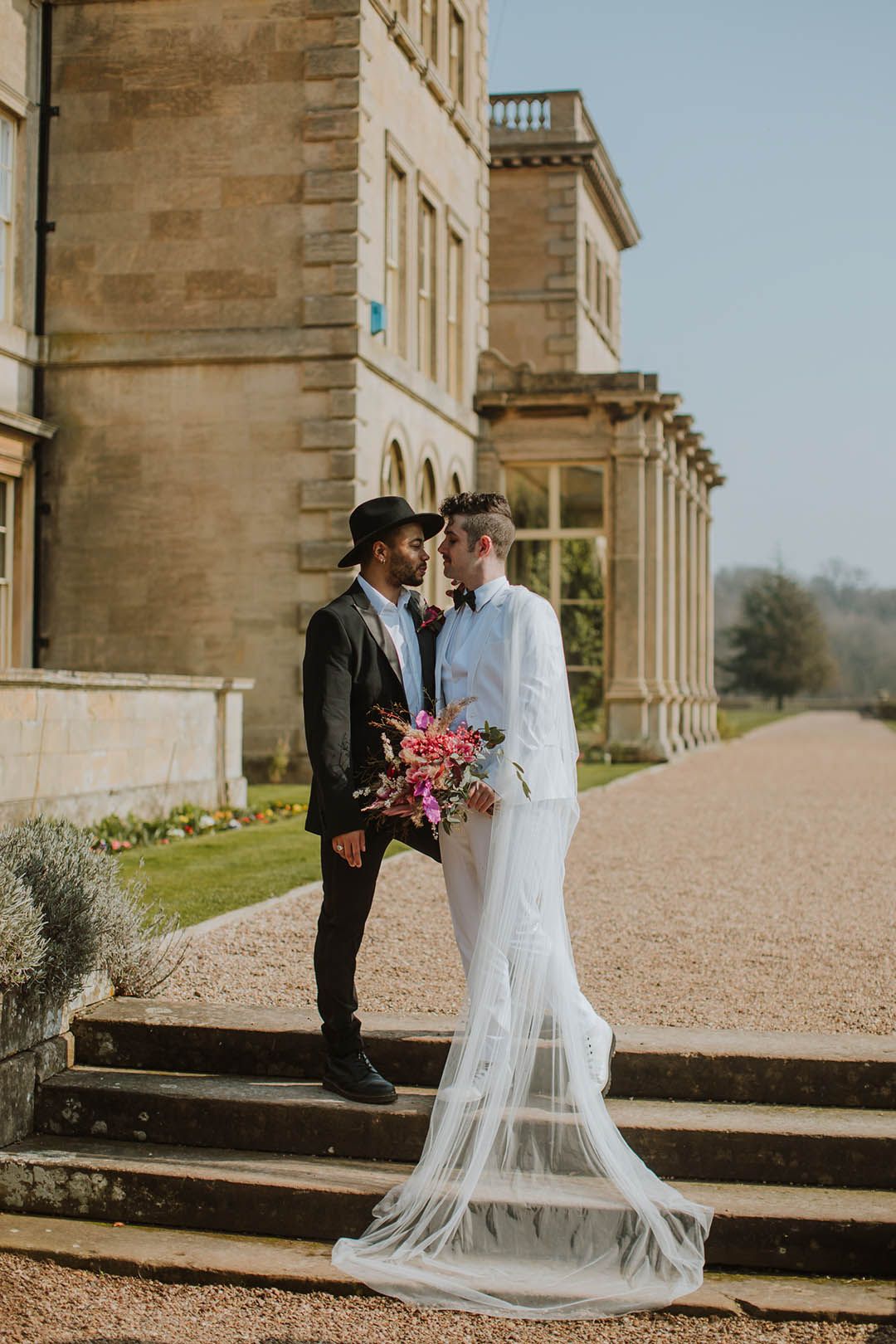 White Groom Suit Ideas at Prestwold Hall Barns - Rock My Wedding